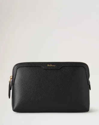 Kleine Kosmetiktasche Schwarz Small Classic Grain Damen