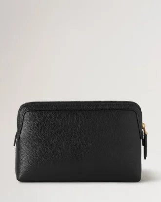 Kleine Kosmetiktasche Schwarz Small Classic Grain Damen