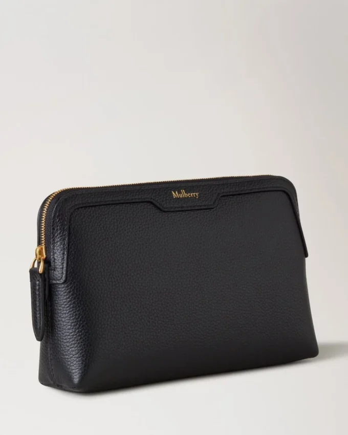 Kleine Kosmetiktasche Schwarz Small Classic Grain Damen Kleine Kosmetiktasche Schwarz Small Classic Grain Damen