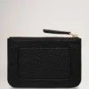 Kleine Münztasche mit Reißverschluss, schwarz, Small Classic Grain, Damen Kleine Münztasche mit Reißverschluss, schwarz, Small Classic Grain, Damen