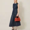 Kleine Roxanne in Korallenorange, kleine klassische Narbung – die Occasionwear-Edition Kleine Roxanne in Korallenorange, kleine klassische Narbung – die Occasionwear-Edition