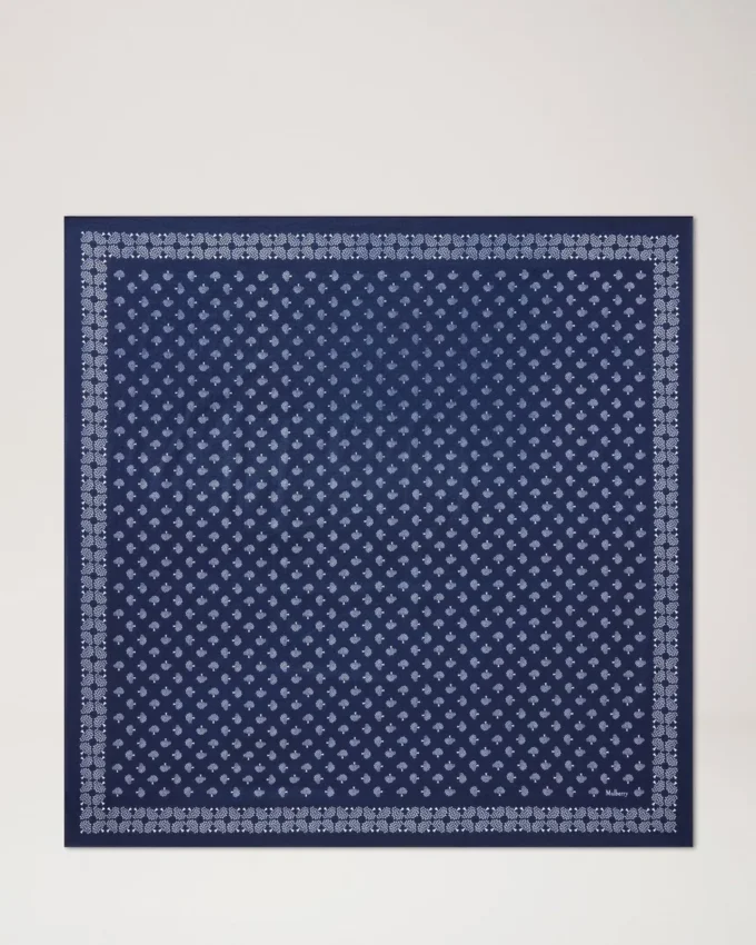Kleiner quadratischer Schal – Mulberry Tree Night Sky Cotton