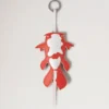 Koi-Fisch-Schlüsselanhänger Korallenfarbenes, Silky Calf-Leder für Damen Koi-Fisch-Schlüsselanhänger Korallenfarbenes, Silky Calf-Leder für Damen