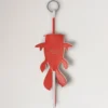 Koi-Fisch-Schlüsselanhänger Korallenfarbenes, Silky Calf-Leder für Damen Koi-Fisch-Schlüsselanhänger Korallenfarbenes, Silky Calf-Leder für Damen
