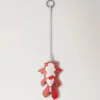 Koi-Fisch-Schlüsselanhänger Korallenfarbenes, Silky Calf-Leder für Damen Koi-Fisch-Schlüsselanhänger Korallenfarbenes, Silky Calf-Leder für Damen