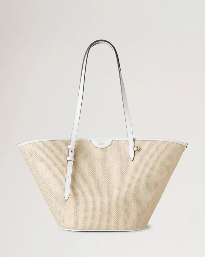 Korb-Tasche Weiß Raffia Damen Korb-Tasche Weiß Raffia Damen