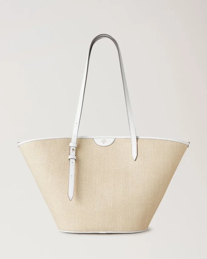 Korb-Tasche Weiß Raffia Damen Korb-Tasche Weiß Raffia Damen