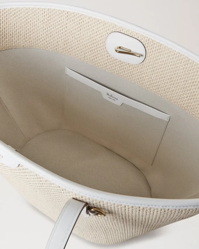 Korb-Tasche Weiß Raffia Damen Korb-Tasche Weiß Raffia Damen