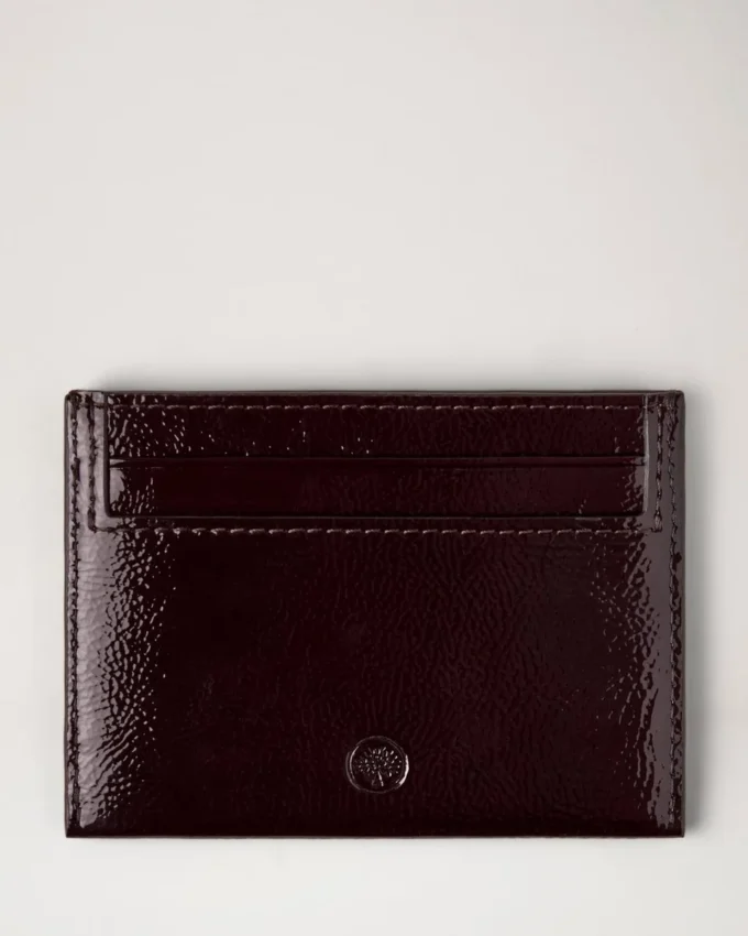 Kreditkartenetui Deep Aubergine Lackleder Damen Kreditkartenetui Deep Aubergine Lackleder Damen