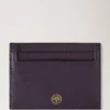 Kreditkartenetui Deep Aubergine Small Classic Grain Kreditkartenetui Deep Aubergine Small Classic Grain