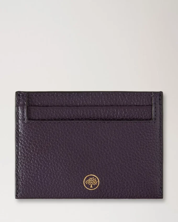 Kreditkartenetui Deep Aubergine Small Classic Grain Kreditkartenetui Deep Aubergine Small Classic Grain