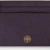 Kreditkartenetui Deep Aubergine Small Classic Grain Kreditkartenetui Deep Aubergine Small Classic Grain