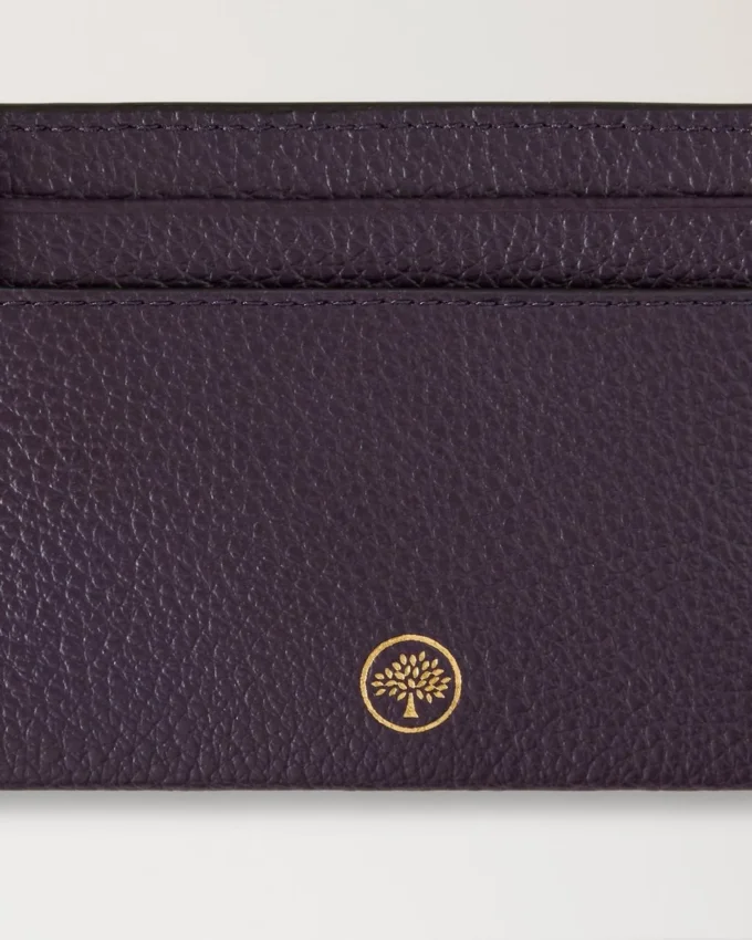 Kreditkartenetui Deep Aubergine Small Classic Grain Kreditkartenetui Deep Aubergine Small Classic Grain