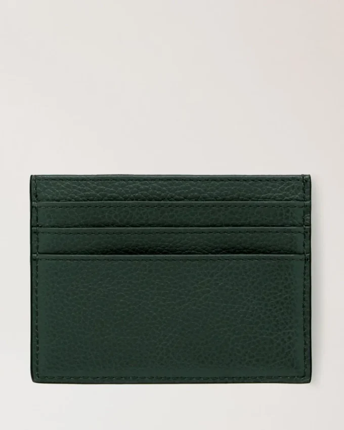 Kreditkartenetui mit Reißverschluss, Mulberry Green, klein, klassisches Narbungsmuster Kreditkartenetui mit Reißverschluss, Mulberry Green, klein, klassisches Narbungsmuster