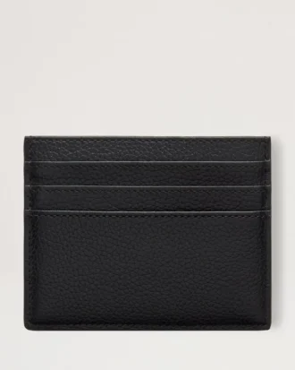 Kreditkartenetui mit Reißverschluss, schwarz, Small Classic Grain