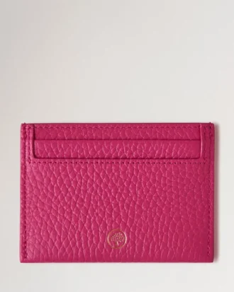 Kreditkartenetui Mulberry Pink Heavy Grain Damen