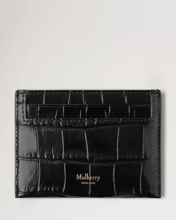 Kreditkartenetui Schwarz Glänzend Small Croc Geschenke Kreditkartenetui Schwarz Glänzend Small Croc Geschenke