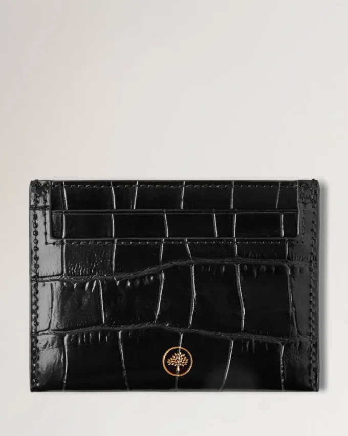 Kreditkartenetui Schwarz Glänzend Small Croc Geschenke Kreditkartenetui Schwarz Glänzend Small Croc Geschenke