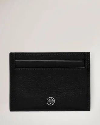 Kreditkartenetui Schwarz & Silber Small Classic Grain