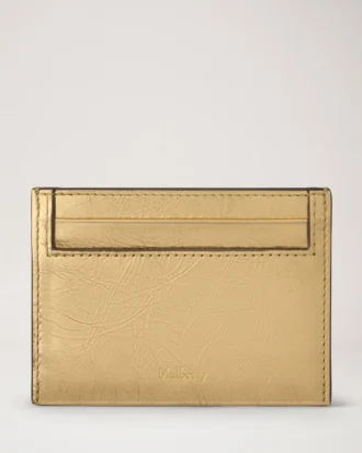 Kreditkartenetui Somerset Gold Grainy Metallic Damen