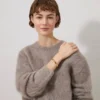 Lana-Armband aus vergoldetem Messing für Damen Lana-Armband aus vergoldetem Messing für Damen