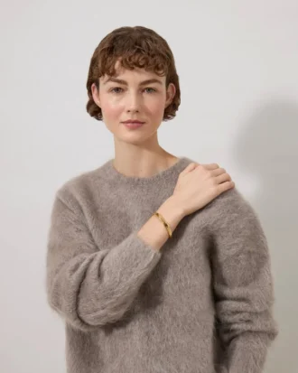 Lana-Armband aus vergoldetem Messing für Damen Lana-Armband aus vergoldetem Messing für Damen