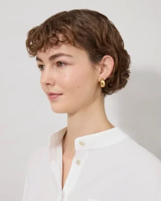 Lana Creolen aus vergoldetem Messing für Damen Lana Creolen aus vergoldetem Messing für Damen