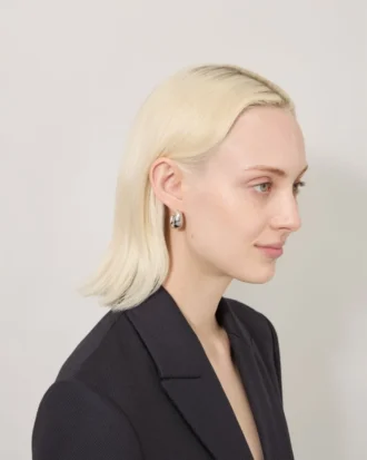 Lana Creolen aus versilbertem Messing für Damen Lana Creolen aus versilbertem Messing für Damen