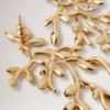 Lange Ohrringe mit Mulberry-Motiv, Gold, Materialmix Lange Ohrringe mit Mulberry-Motiv, Gold, Materialmix