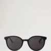 Laurie Sonnenbrille Schwarze Bio-Acetat-Sonnenbrille