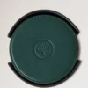 Leather Coaster Set aus mulberrygreen Kalbsleder Leather Coaster Set aus mulberrygreen Kalbsleder