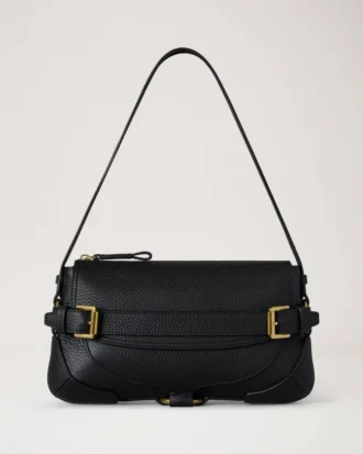 Lennox Umhängetasche Schwarz, Heavy Grain, Damen