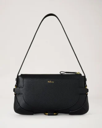 Lennox Umhängetasche Schwarz, Heavy Grain, Damen
