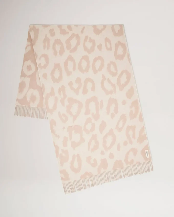Leoparden-Merinowollschal in Maple & Ecru Merino Wool Leoparden-Merinowollschal in Maple & Ecru Merino Wool