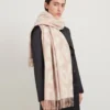 Leoparden-Merinowollschal in Maple & Ecru Merino Wool Leoparden-Merinowollschal in Maple & Ecru Merino Wool