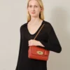 Lily Coral Orange Small Classic Grain Damen Lily Coral Orange Small Classic Grain Damen