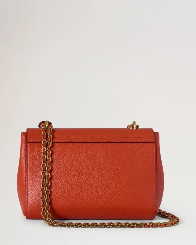 Lily Coral Orange Small Classic Grain Damen Lily Coral Orange Small Classic Grain Damen