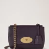 Lily Deep Aubergine Small Classic Grain Damen Lily Deep Aubergine Small Classic Grain Damen