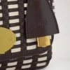 Lily Ebony & Eggshell Gewebtes Leder – Geschenke für Sie