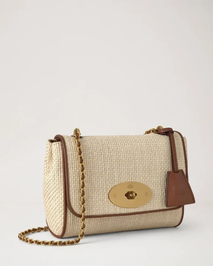 Lily Ecru & Bright Oak Raffia & Lederbesatz Damen Lily Ecru & Bright Oak Raffia & Lederbesatz Damen