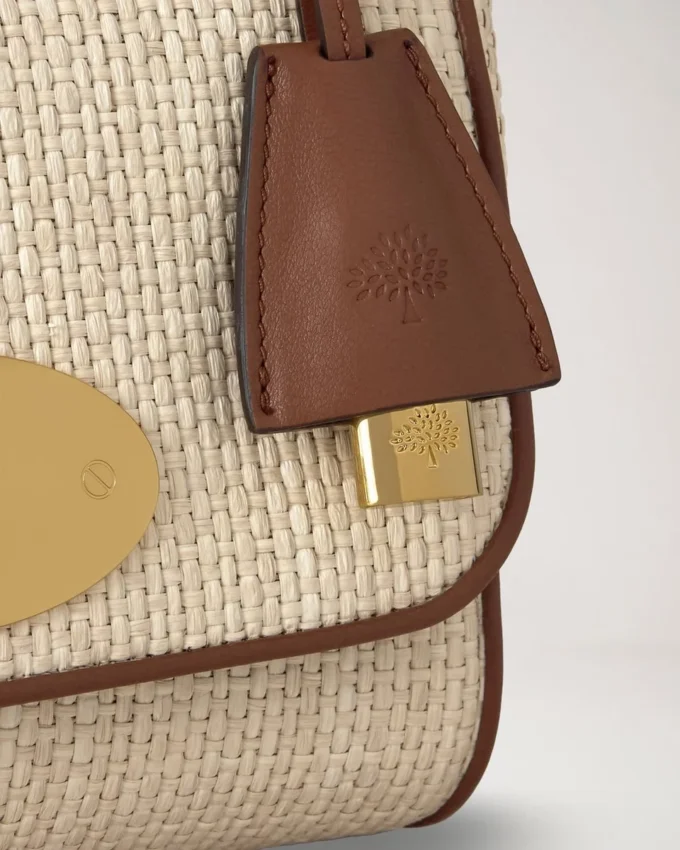 Lily Ecru & Bright Oak Raffia & Lederbesatz Damen Lily Ecru & Bright Oak Raffia & Lederbesatz Damen