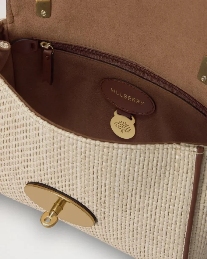 Lily Ecru & Bright Oak Raffia & Lederbesatz Damen Lily Ecru & Bright Oak Raffia & Lederbesatz Damen