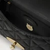 Lily Schwarz gestepptes Nappaleder für Damen Lily Schwarz gestepptes Nappaleder für Damen