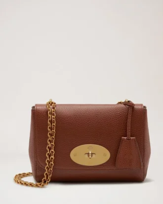 Lily-Tasche aus klein genarbtem Leder in Eiche von Mulberry