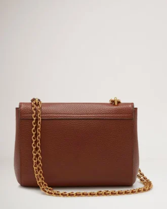 Lily-Tasche aus klein genarbtem Leder in Eiche von Mulberry