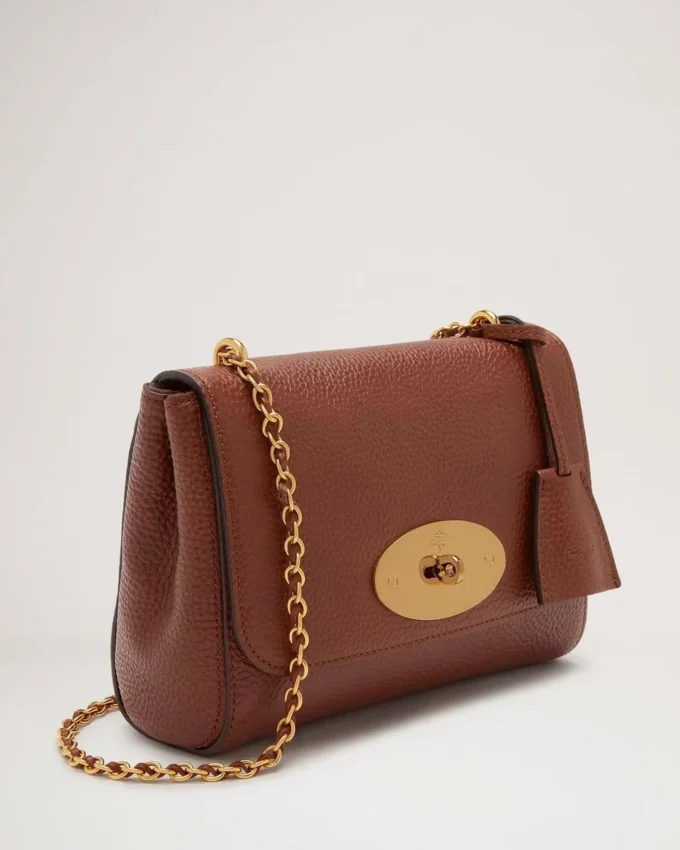 Lily-Tasche aus klein genarbtem Leder in Eiche von Mulberry Lily-Tasche aus klein genarbtem Leder in Eiche von Mulberry