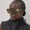 Luna Sonnenbrille Leinengrüne Bio-Acetat-Sonnenbrille Luna Sonnenbrille Leinengrüne Bio-Acetat-Sonnenbrille