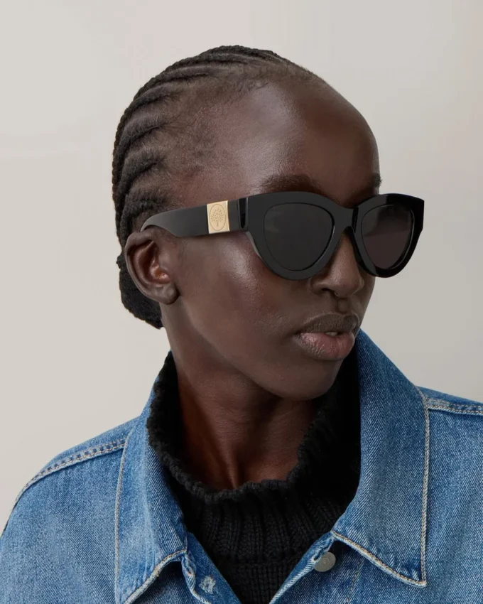 Luna Sonnenbrille – Schwarze Sonnenbrille aus Bio-Acetat Luna Sonnenbrille – Schwarze Sonnenbrille aus Bio-Acetat