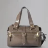 Mabel Gebrauchte graue Lackleder-Taschen