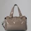 Mabel Gebrauchte graue Lackleder-Taschen